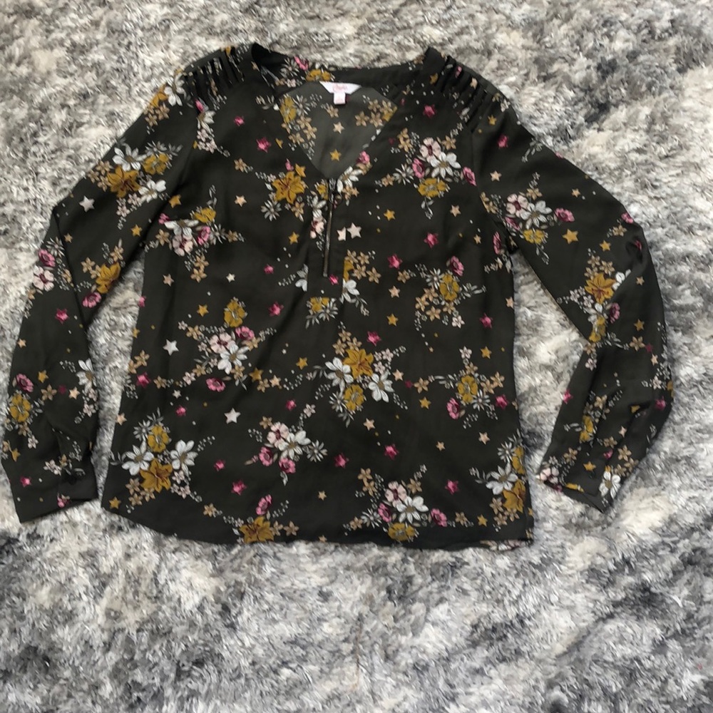 Green Long Sleeve Blouse